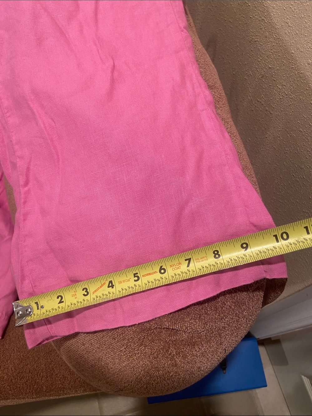 J. Jill Bright Pink Wide Leg Button-Accent Pants - Picture 5 of 9